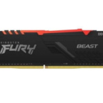 رم DDR4 تک کاناله 3200 مگاهرتز CL16 کینگستون مدل FURY Beast RGB ظرفیت 16 گیگابایت
