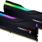 رم دسکتاپ DDR5 دو کاناله 6000 مگاهرتز جی اسکیل ظرفیت 64 گیگابایت G.Skill Trident Z RGB CL32