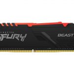 رم دسکتاپ DDR4 کینگستون 3200MHz مدل Kingston FURY Beast RGB ظرفیت 16 گیگابایت