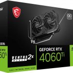 کارت گرافیک ام اس آی مدل MSI GeForce RTX 4060 Ti VENTUS 2X BLACK 8G OC GDDR6