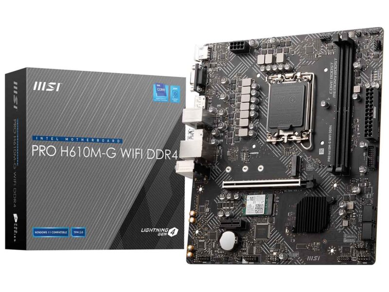 مادربرد ام اس آی مدل MSI PRO H610M-G WIFI DDR4 - Image 1
