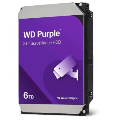 هارد اینترنال وسترن دیجیتال Purple Surveillance مدل Western Digital CMR ظرفیت 6 ترابایت