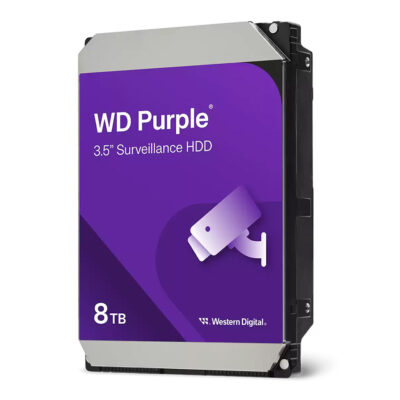 هارد اینترنال وسترن دیجیتال Purple Surveillance مدل Western Digital CMR ظرفیت 8 ترابایت