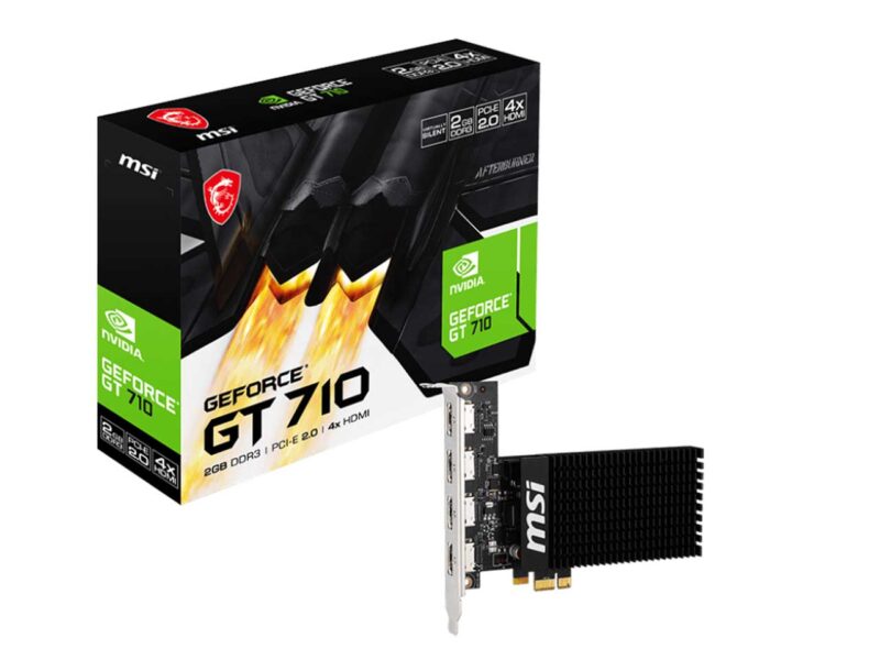 کارت گرافیک ام اس آی مدل MSI GeForce GT 710 2GD3H 4HDMI 2GB GDDR3 - Image 1