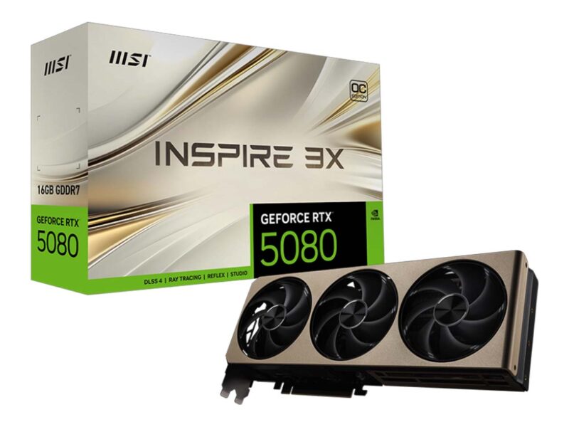 کارت گرافیک ام اس آی مدل MSI GeForce RTX 5080 INSPIRE 3X 16G OC - Image 1
